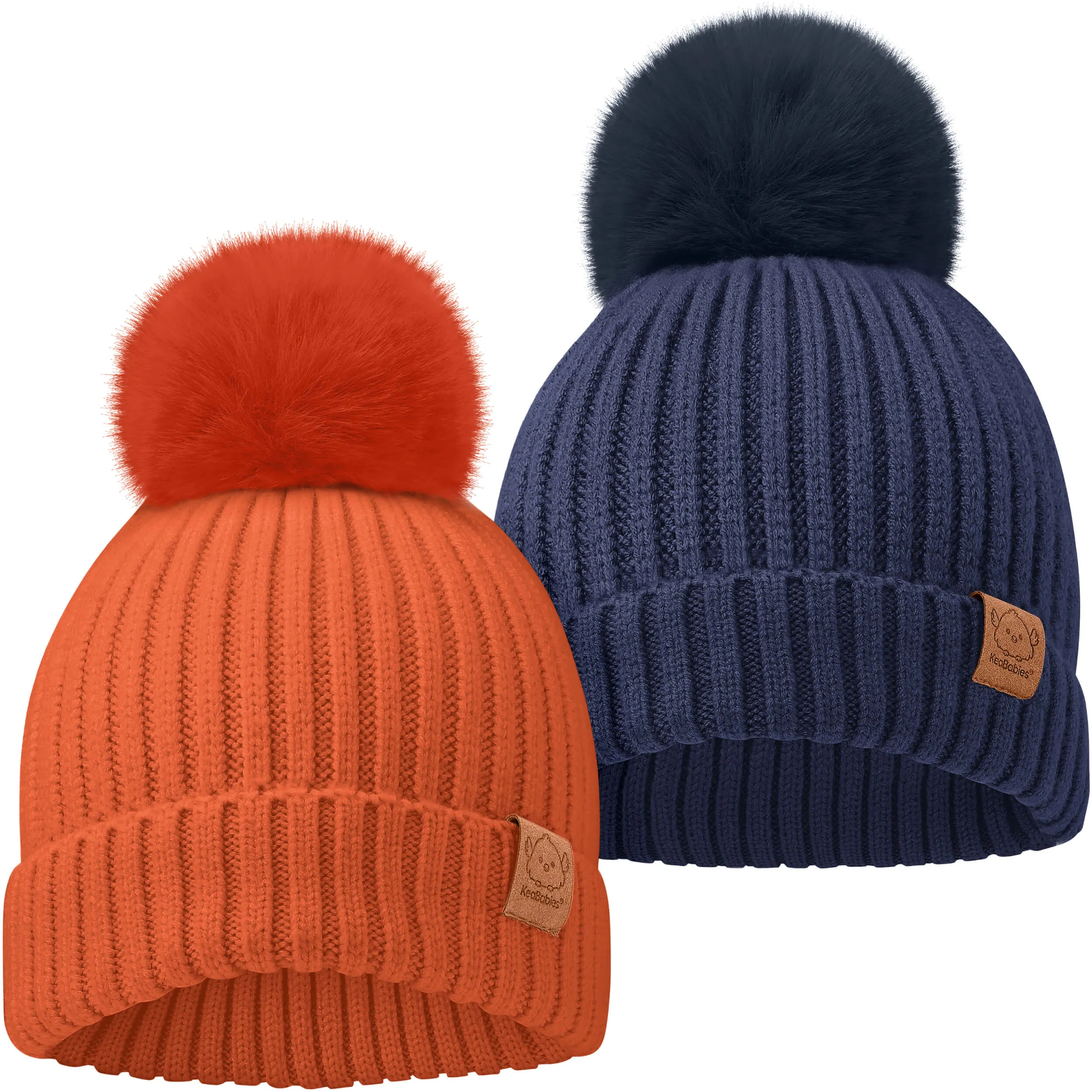 2-Pack Pom Knitted Beanie