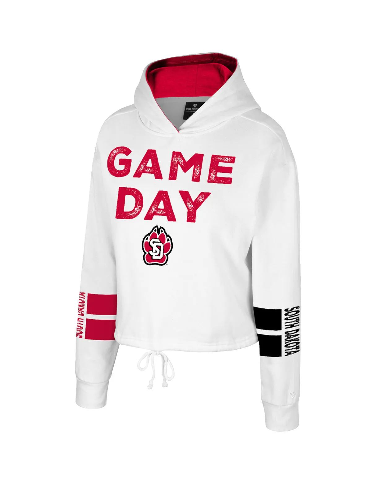 2024 Colosseum Women's Game Day White Cinched Hoodie