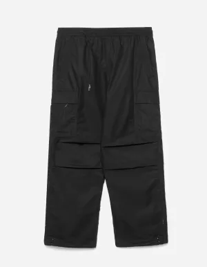 5307 Asym Cargo Track Pants Black