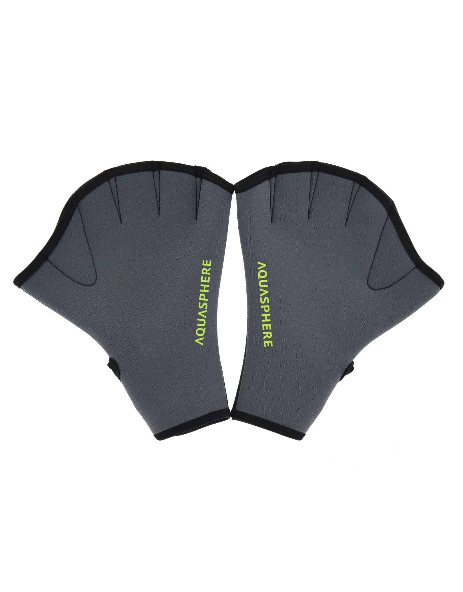 Aqua Fitness Swim Gloves - Grey/Black