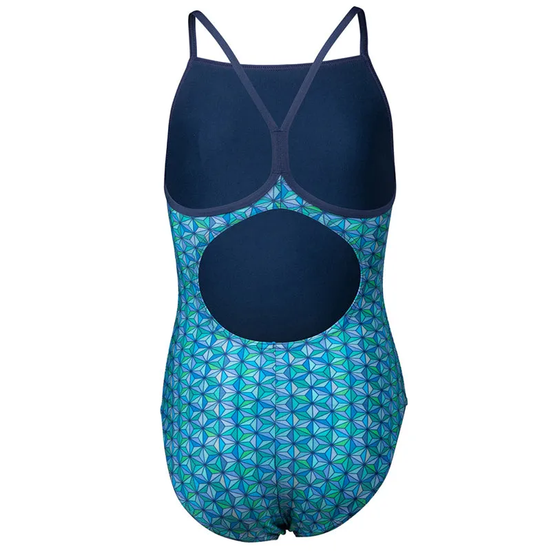 Arena - Starfish Lightdrop Back Girls Swimsuit - Navy/Multi