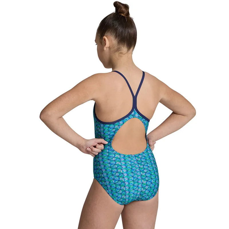 Arena - Starfish Lightdrop Back Girls Swimsuit - Navy/Multi