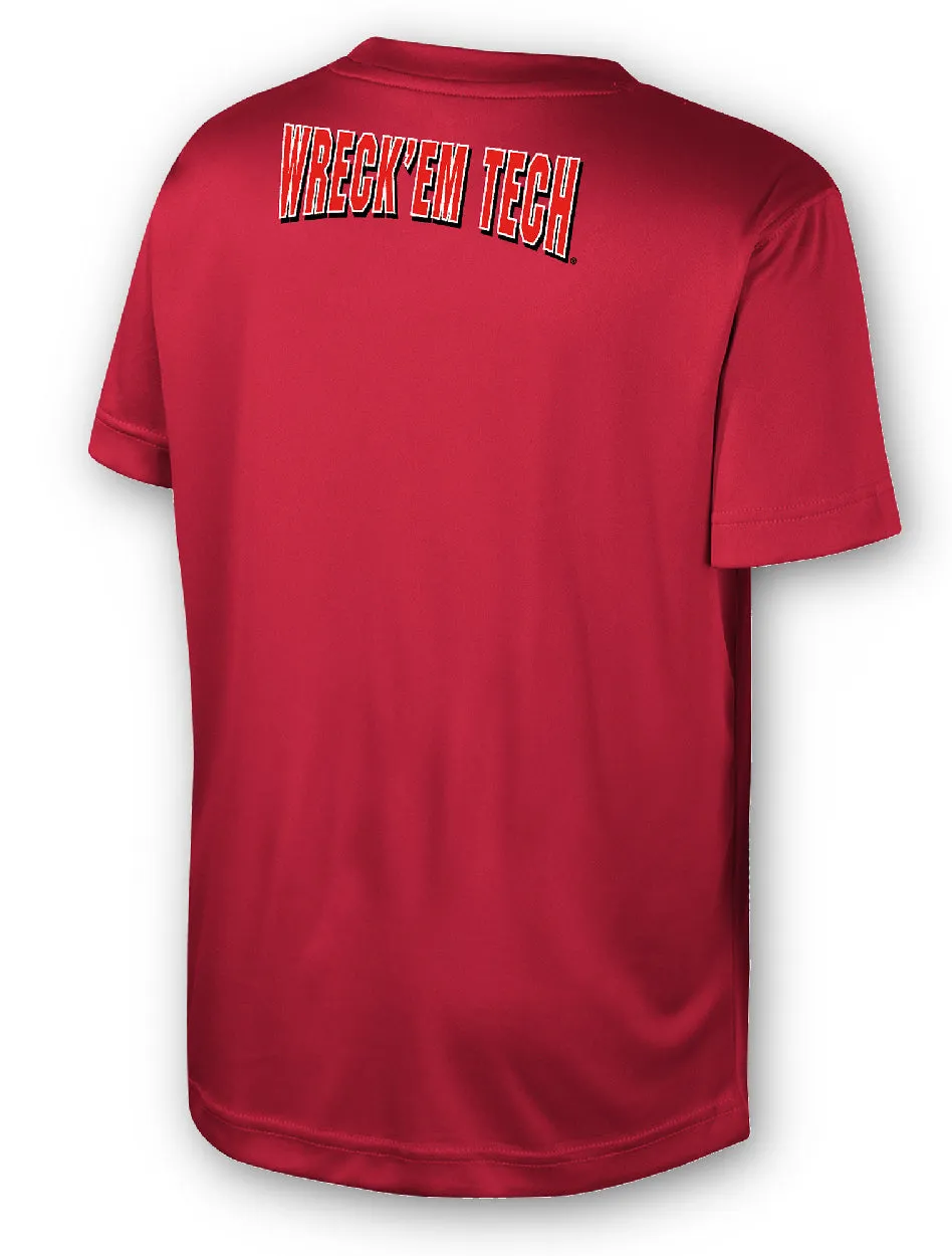 Arena Texas Tech "Hargrove" YOUTH Boys Athletic Fabric T-Shirt