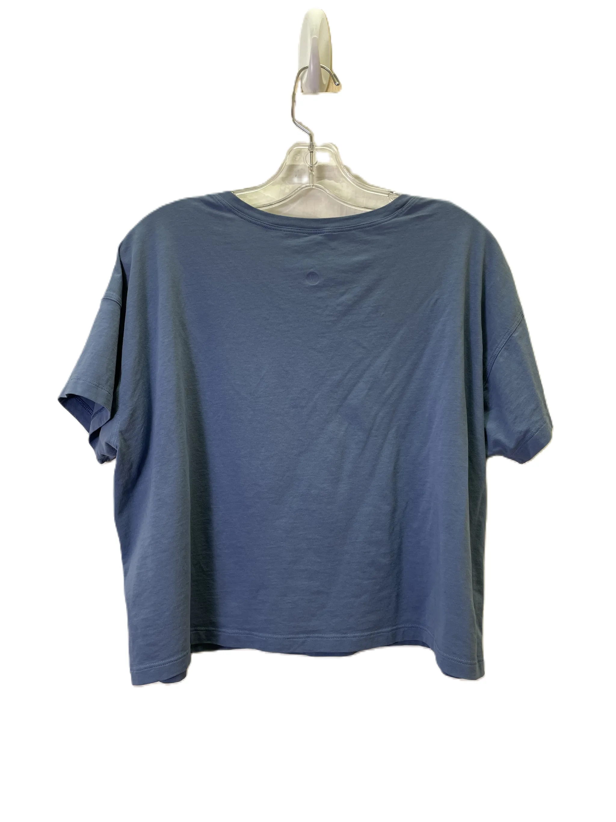 Athletic Top Short Sleeve By Lululemon In Blue