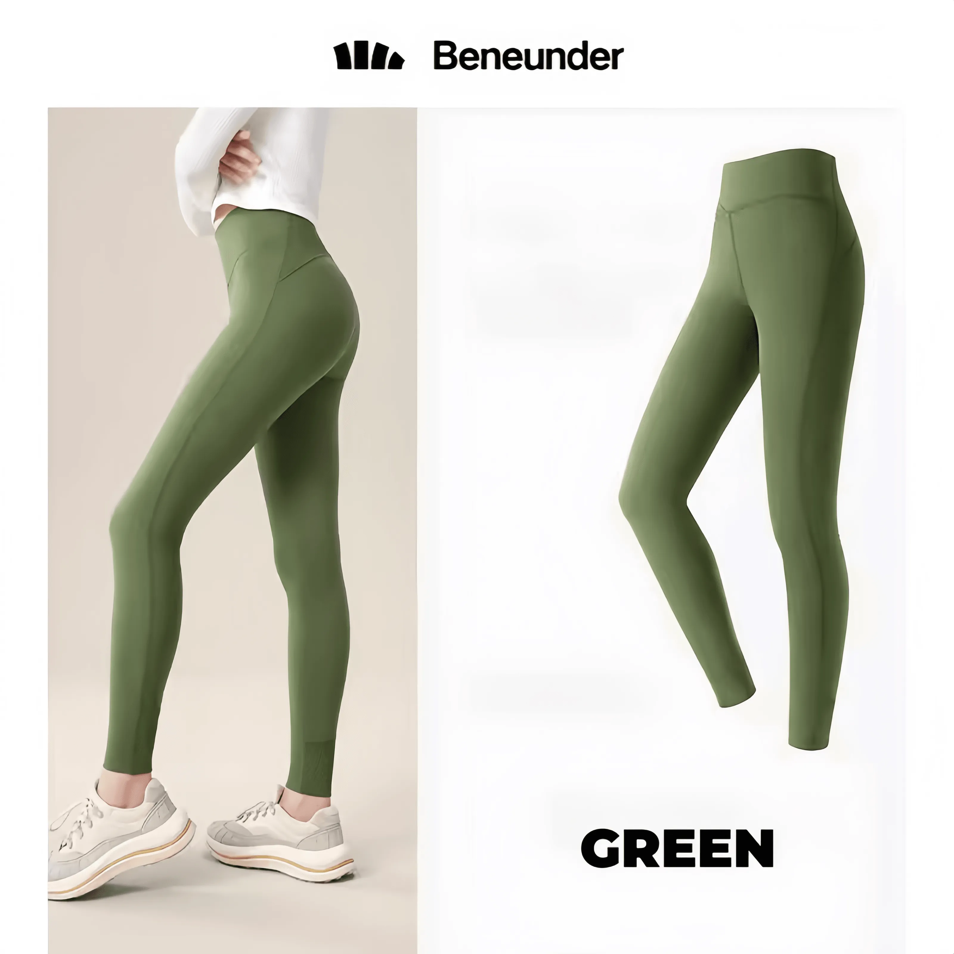 BENEUNDER Leggings for Women Gym Workout Lounge High Waisted Shaping Bottoms uttery Soft Yoga Pants