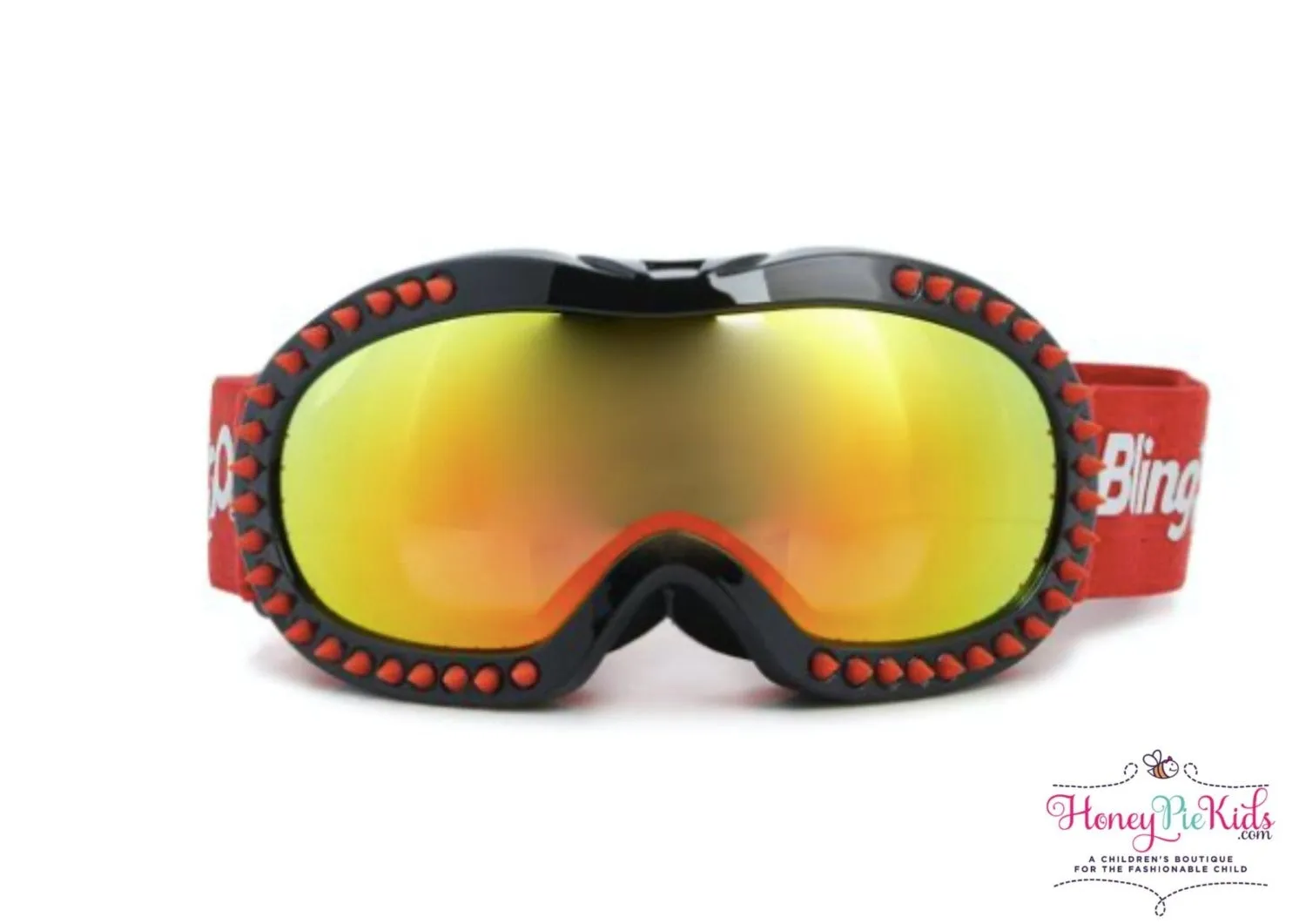 Bling2o Boys Red Spiker Ski and Snow Mask