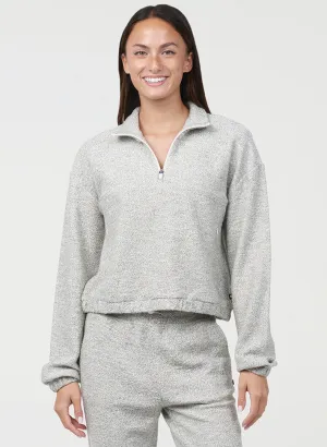 Boucle Half Zip Pullover