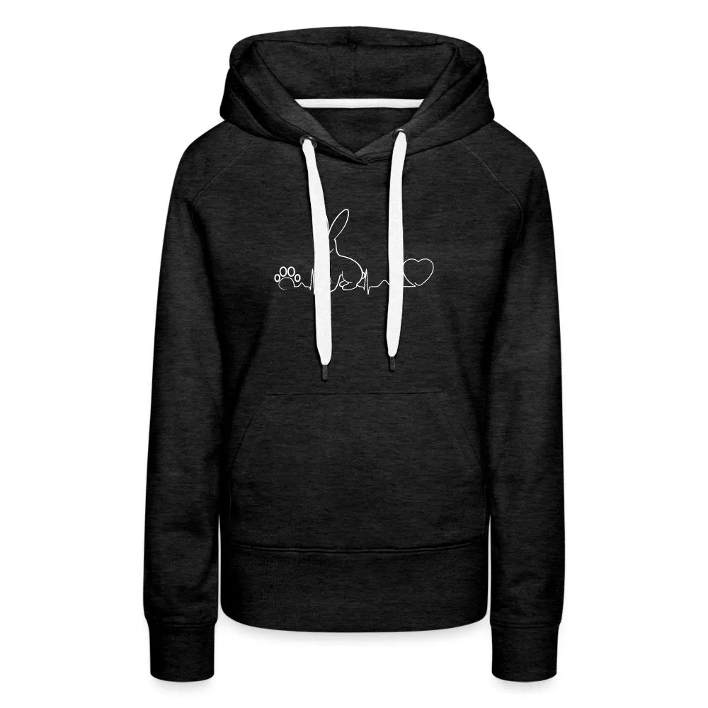 Bunny Heartbeat Women’s Premium Hoodie