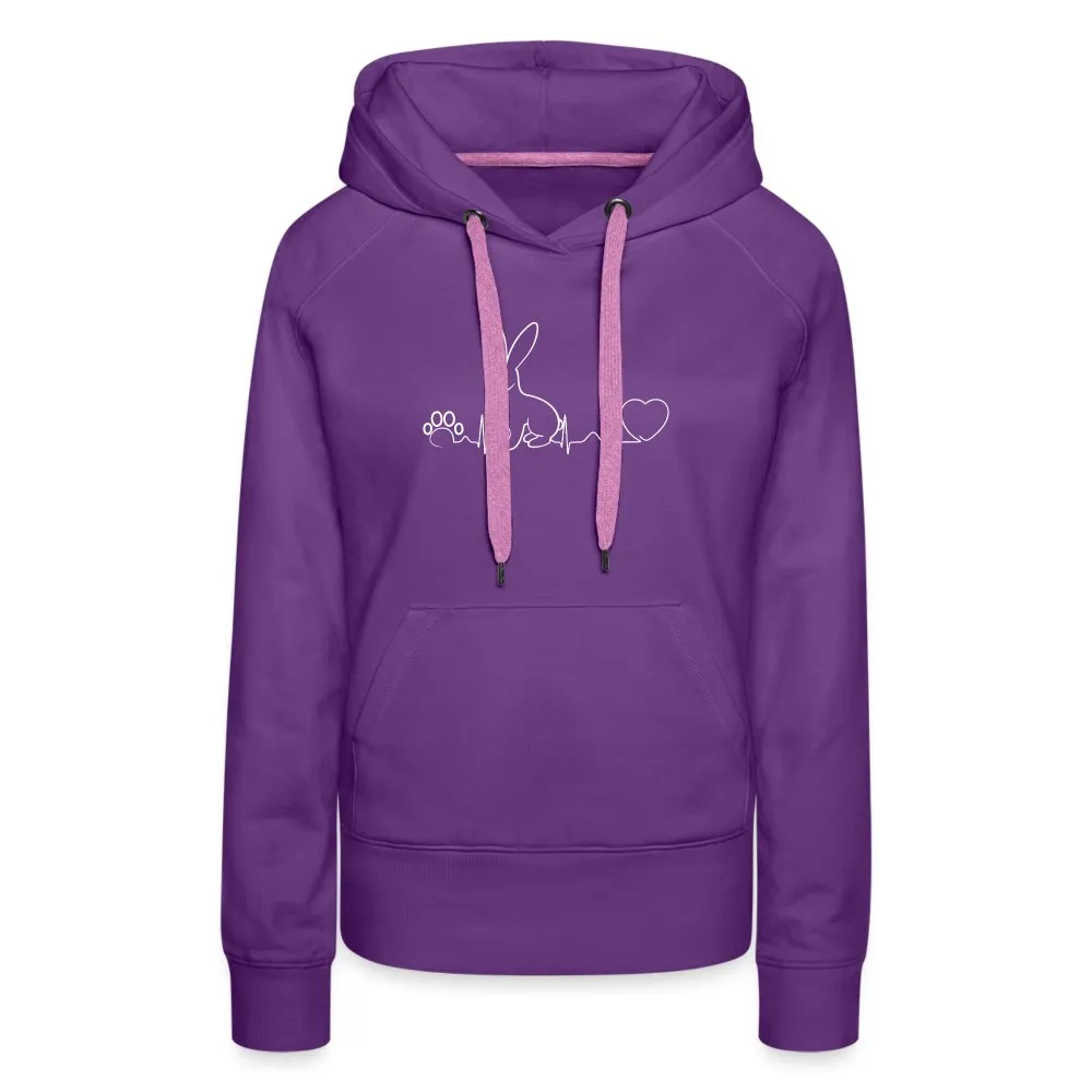 Bunny Heartbeat Women’s Premium Hoodie