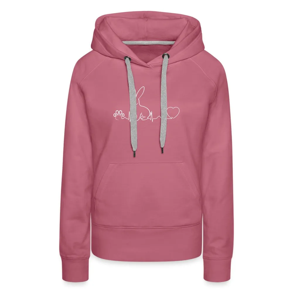 Bunny Heartbeat Women’s Premium Hoodie