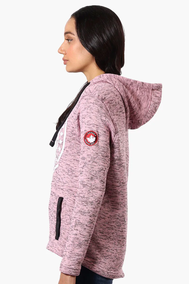 Canada Weather Gear Chest Logo Fleece Hoodie - Pink