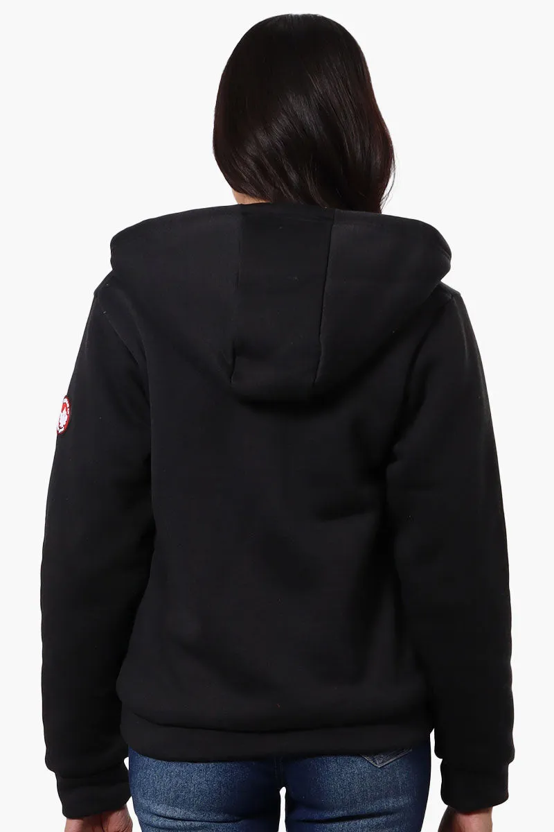 Canada Weather Gear Fleece Lined Zip Up Hoodie - Black