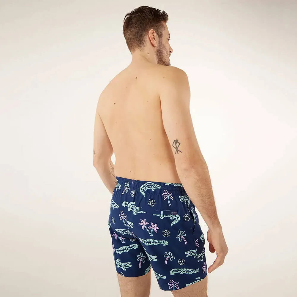 Chubbies 5.5-Inch The Neon Glades Swim Trunks - Navy