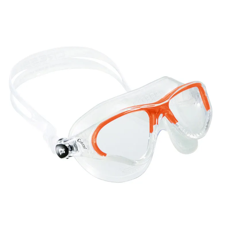 Cressi Cobra Adult Swim Goggles with Curved Lenses and Dura-Flex Frame