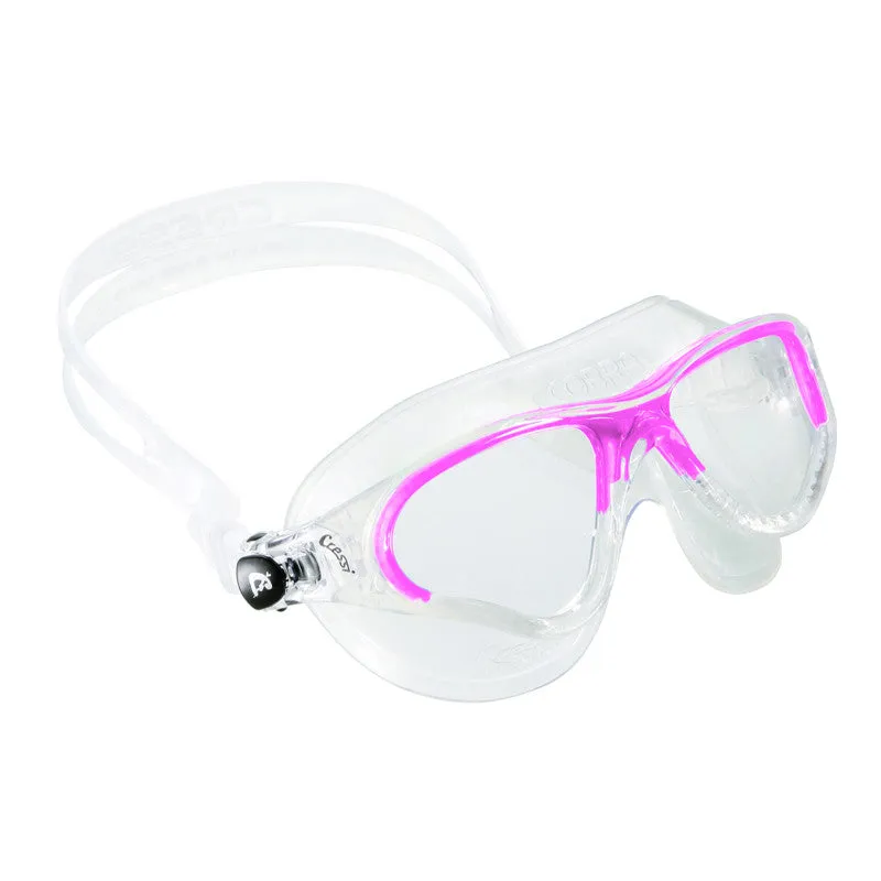 Cressi Cobra Adult Swim Goggles with Curved Lenses and Dura-Flex Frame