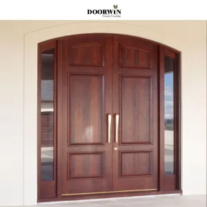 Doorwin 2021american wooden main door design TEAK OAK wood exterior door