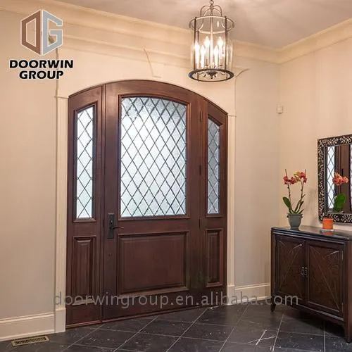 Doorwin 2021american wooden main door design TEAK OAK wood exterior door