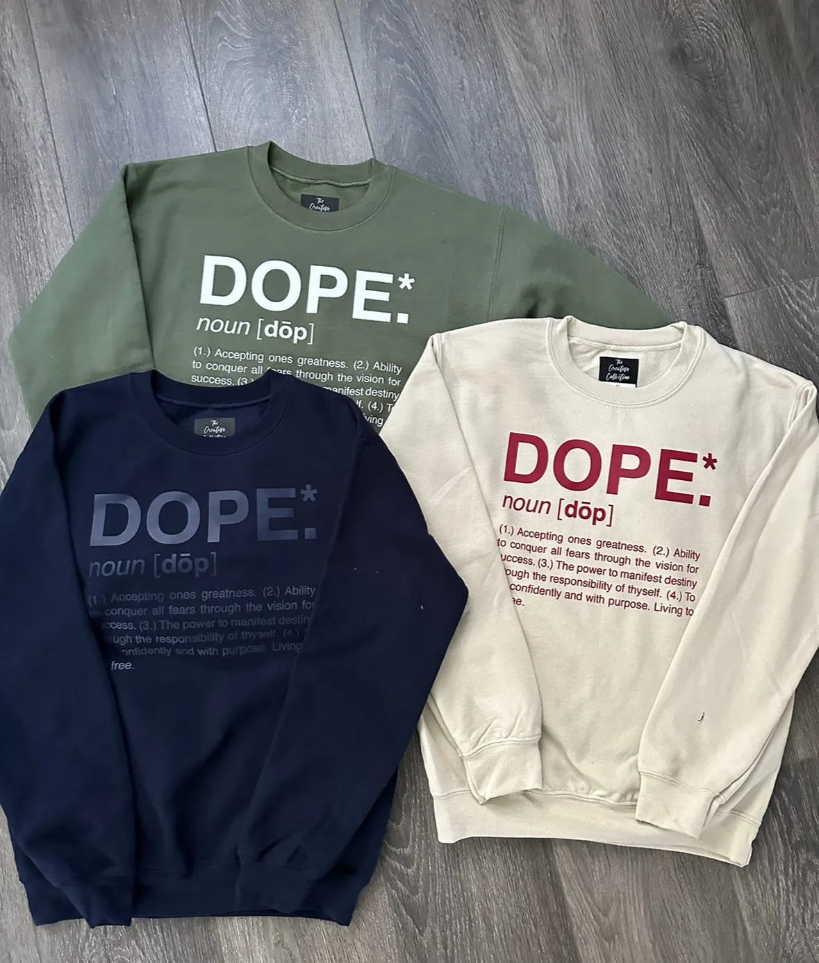 Dope Crewneck Bundle (Olive & Sandstorm)