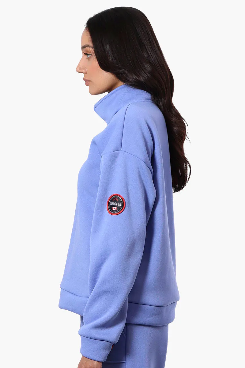 Fahrenheit 1/4 Zip Basic Sweatshirt - Blue