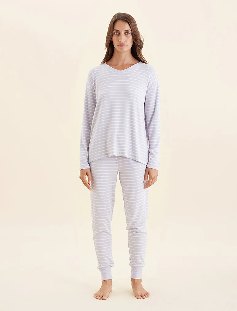 Feather Soft V-Neck Top and Jogger