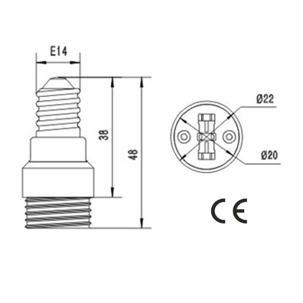 FluxTech - ESE to G9 Ceramic Lamp Holder Converter Base ( Pack of 2)