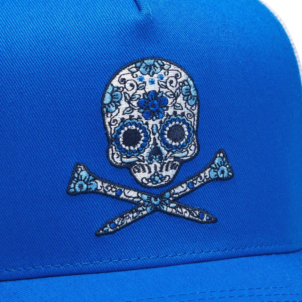 Gfore Sugar Skulls & Tees Cotton Twill Trucker Golf Cap Racer - FA24