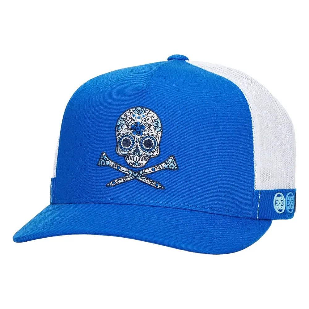 Gfore Sugar Skulls & Tees Cotton Twill Trucker Golf Cap Racer - FA24