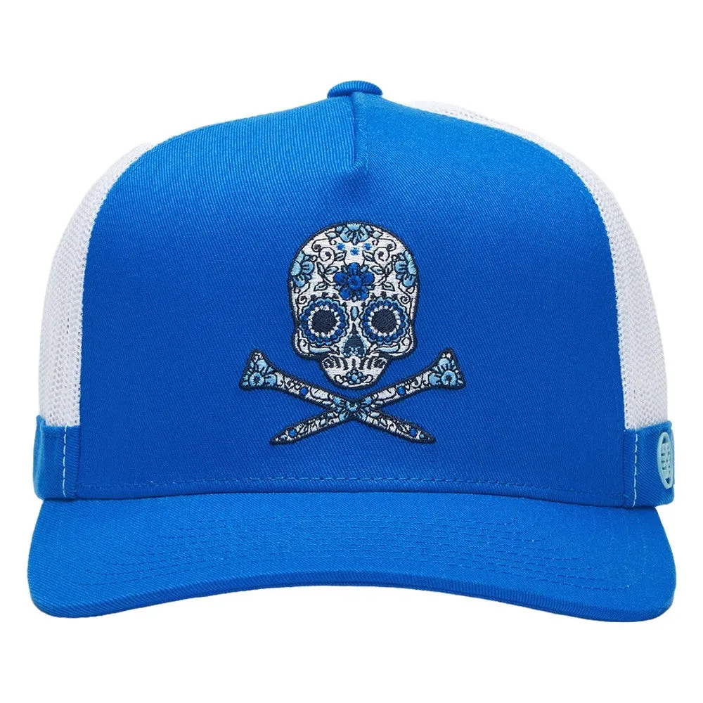 Gfore Sugar Skulls & Tees Cotton Twill Trucker Golf Cap Racer - FA24