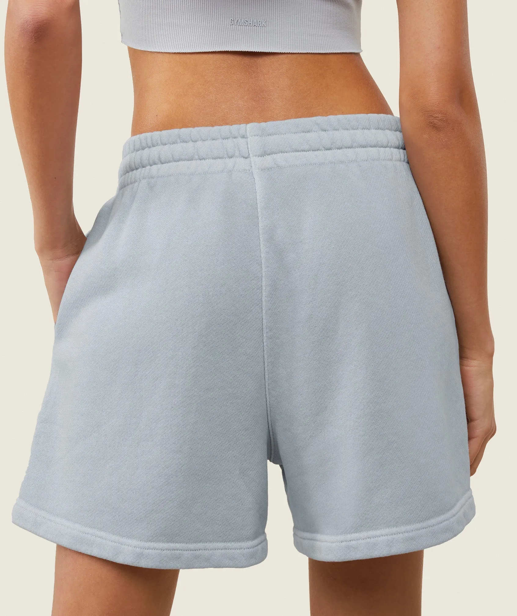 Gymshark Relaxed Sweat Shorts - Ice Grey