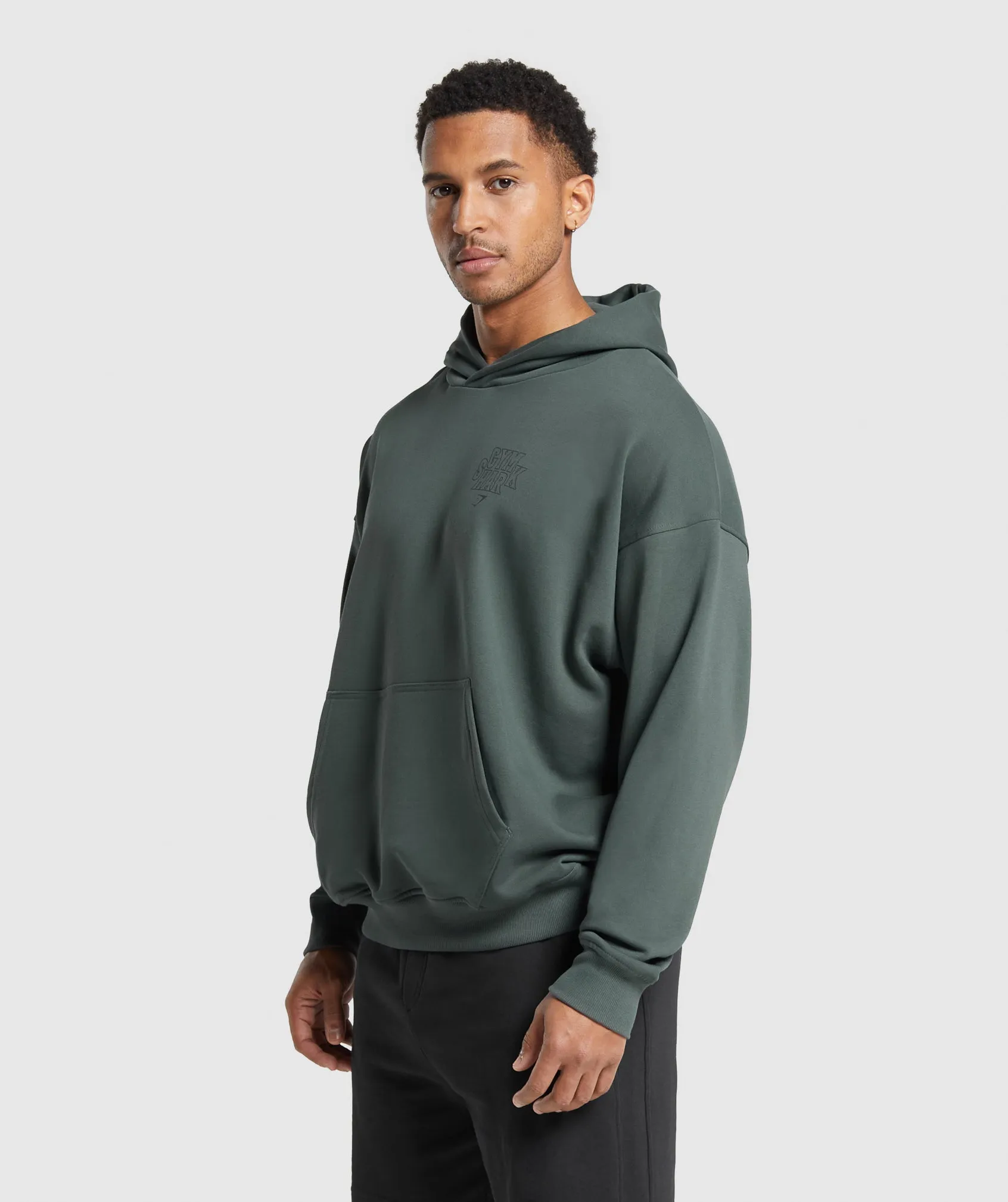 Gymshark Stacked Hoodie - Slate Teal