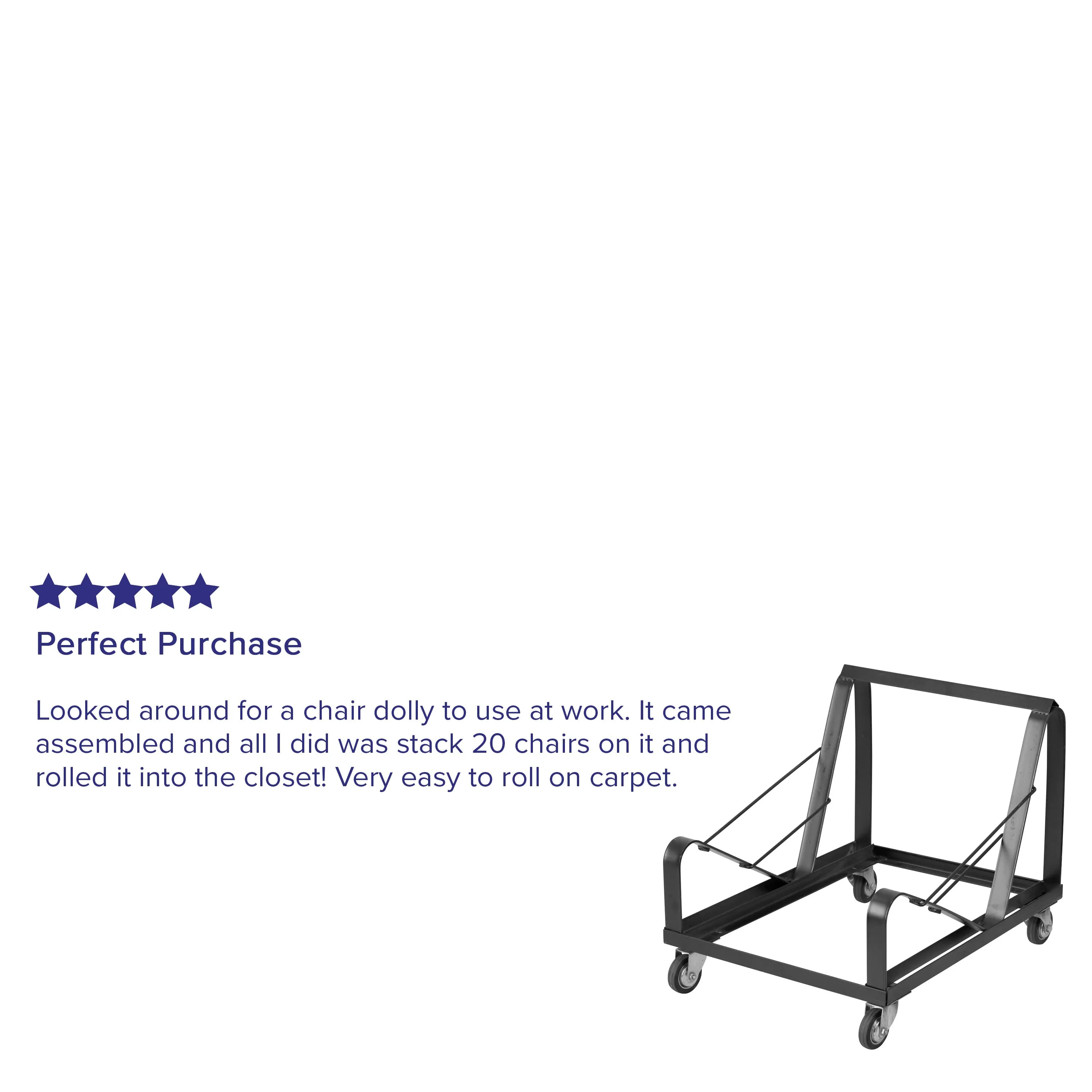 HERCULES Series Steel Sled Base Stack Chair Dolly