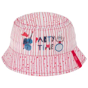 Infant Bucket Hat, Party Time Animal Band Cotton Embroidered Hat