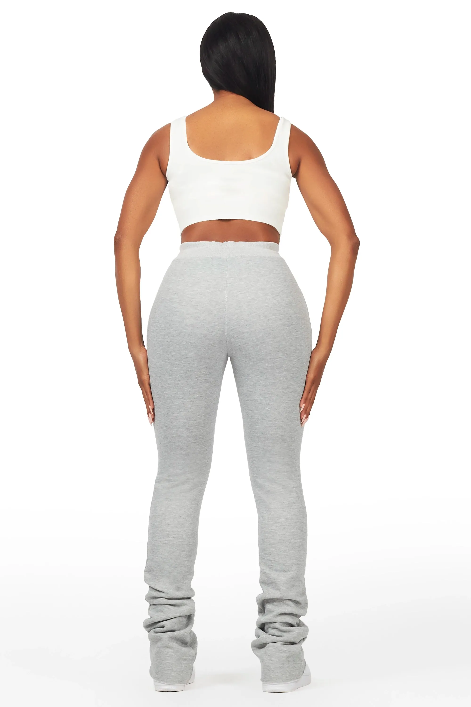 Juliana Heather Grey Super Stacked Track Pant