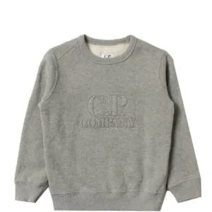 Kids CP Company Grey Embroidered Logo Sweatshirt