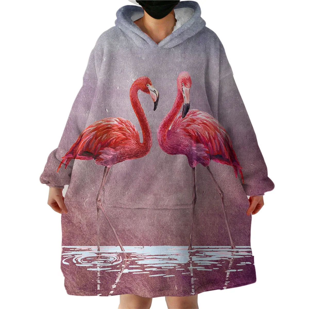 Ladies in Pink Wearable Blanket Hoodie