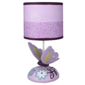 Lambs & Ivy Butterfly Lane Lamp: Lamp Base and Shade comes with an energy efficient light bulb - 551024B