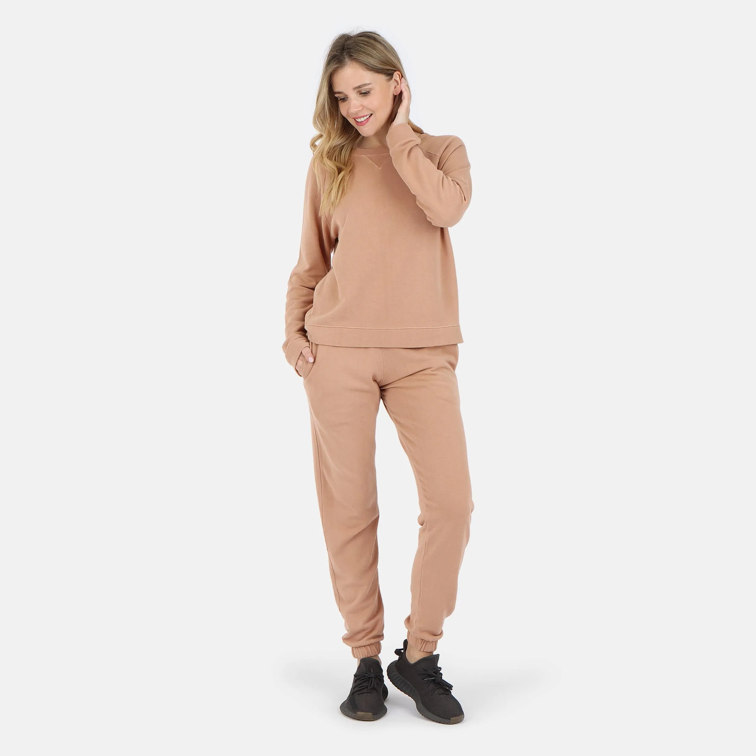 Melody Everyday Organic Cotton Sweatpant - Camel