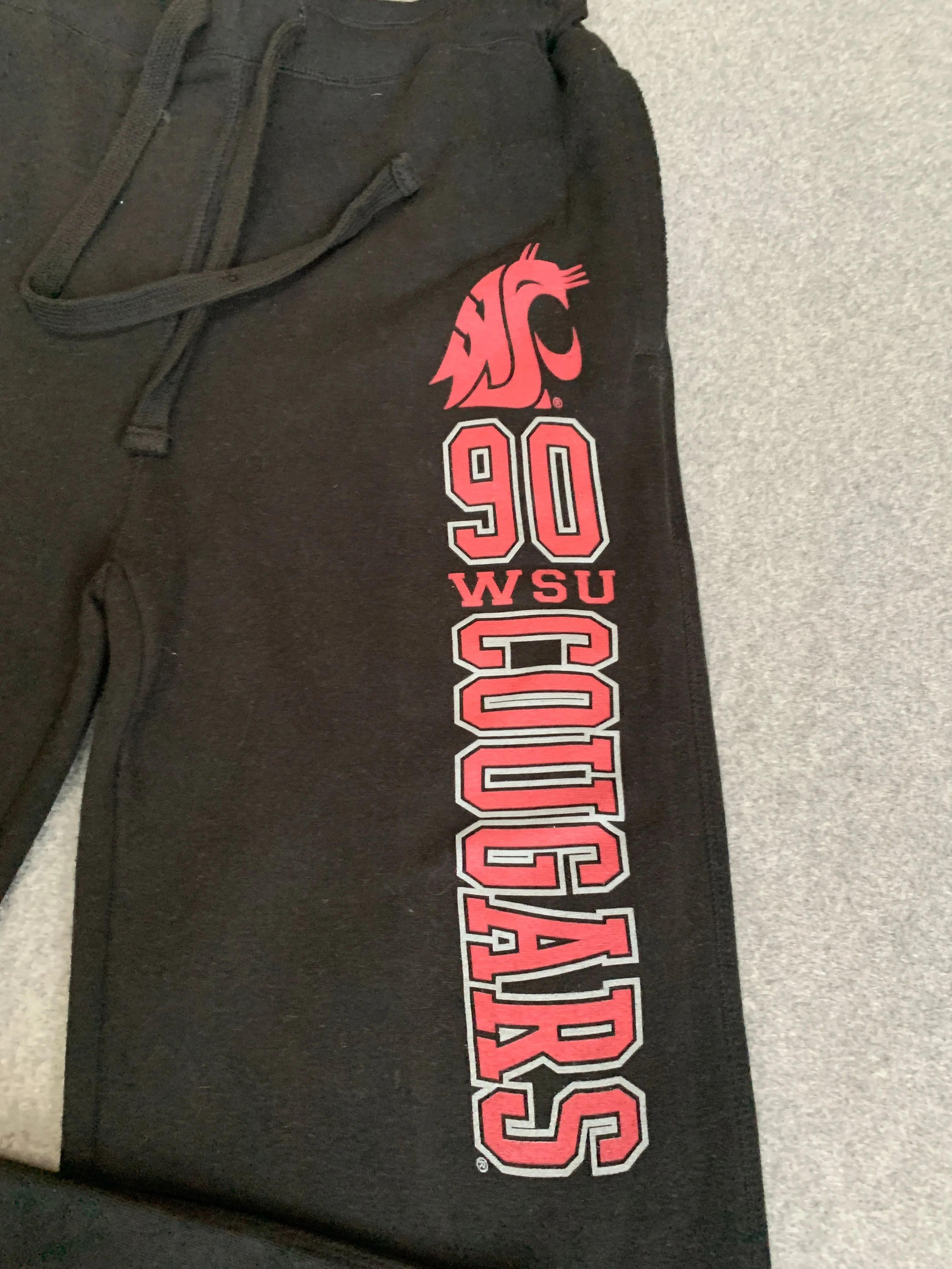 Men's 90 WSU Cougars Black Jogger Sweats