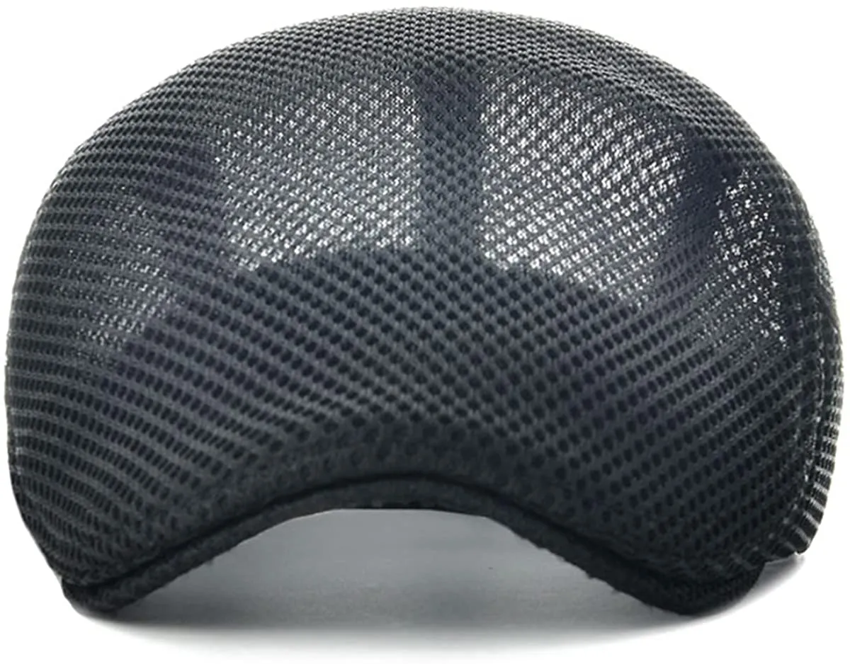 Men's Breathable Mesh Adjustable Newsboy Cap