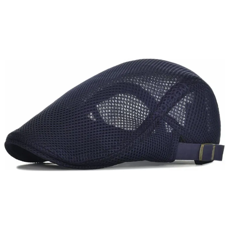 Men's Breathable Mesh Adjustable Newsboy Cap