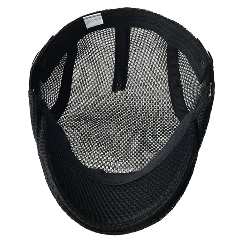 Men's Breathable Mesh Adjustable Newsboy Cap