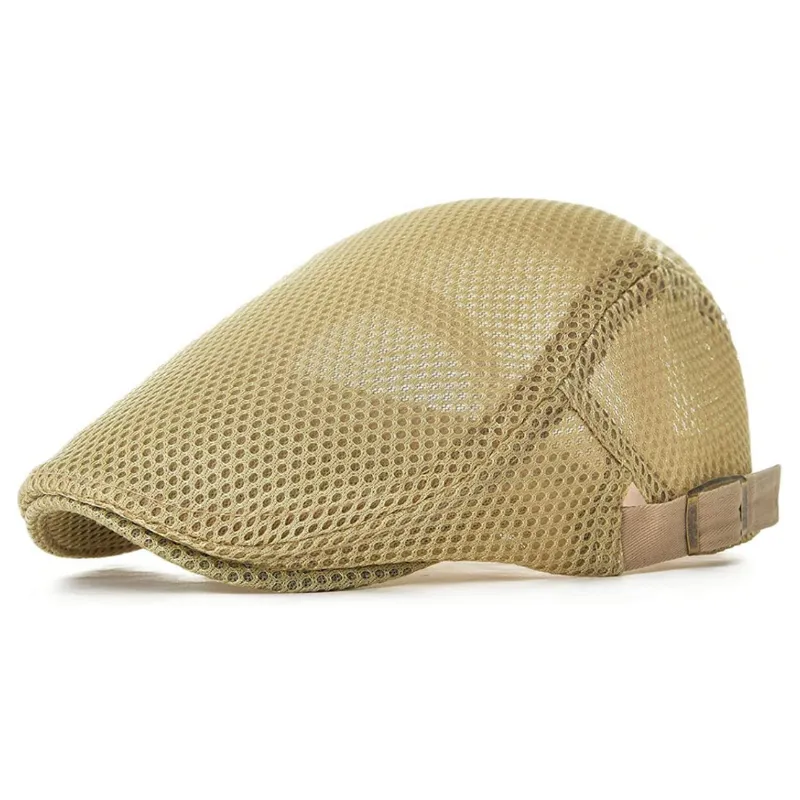 Men's Breathable Mesh Adjustable Newsboy Cap