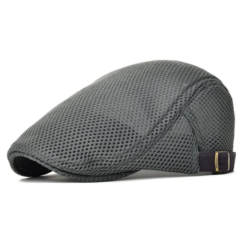 Men's Breathable Mesh Adjustable Newsboy Cap