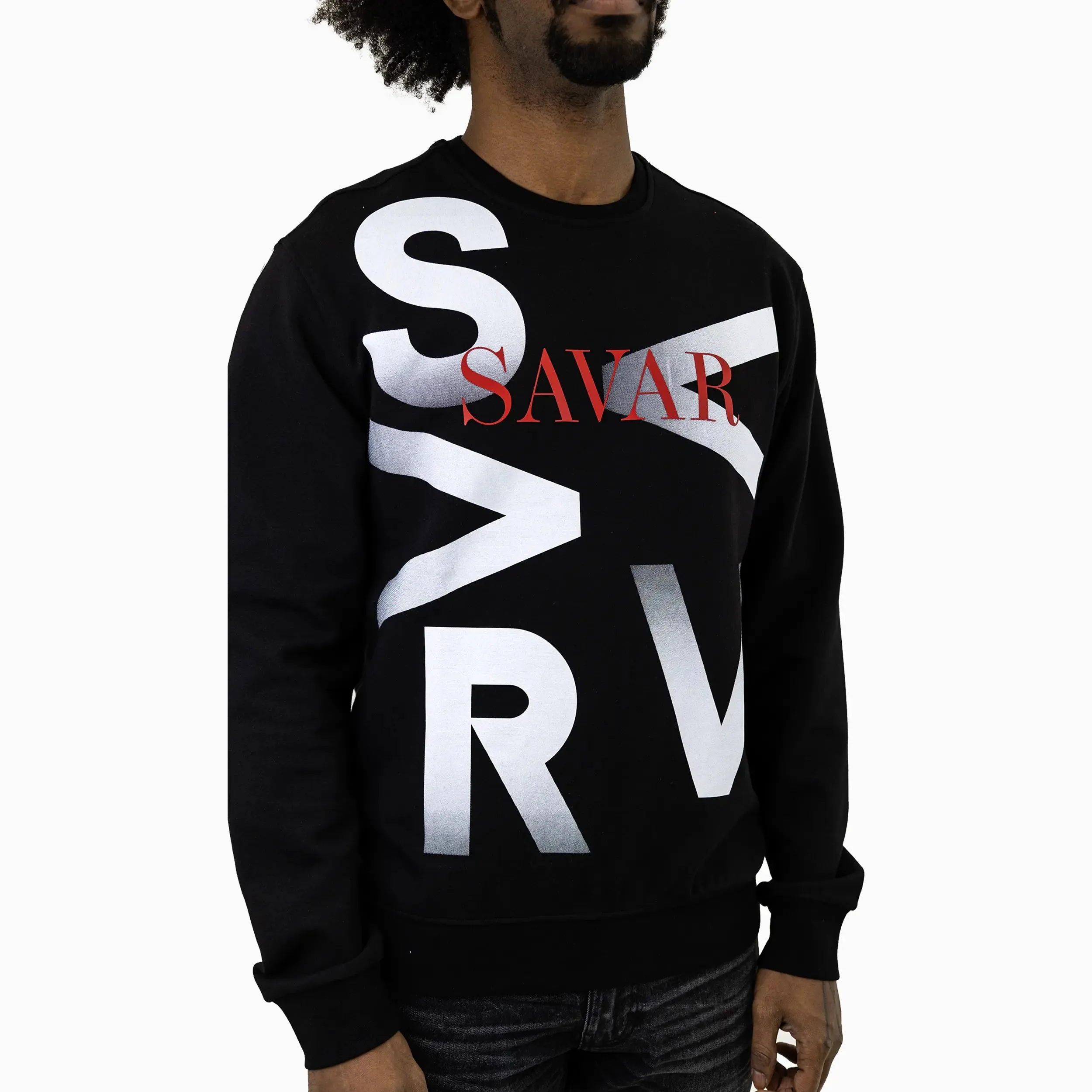 Men's Gradient Crew Neck Sweatshirt