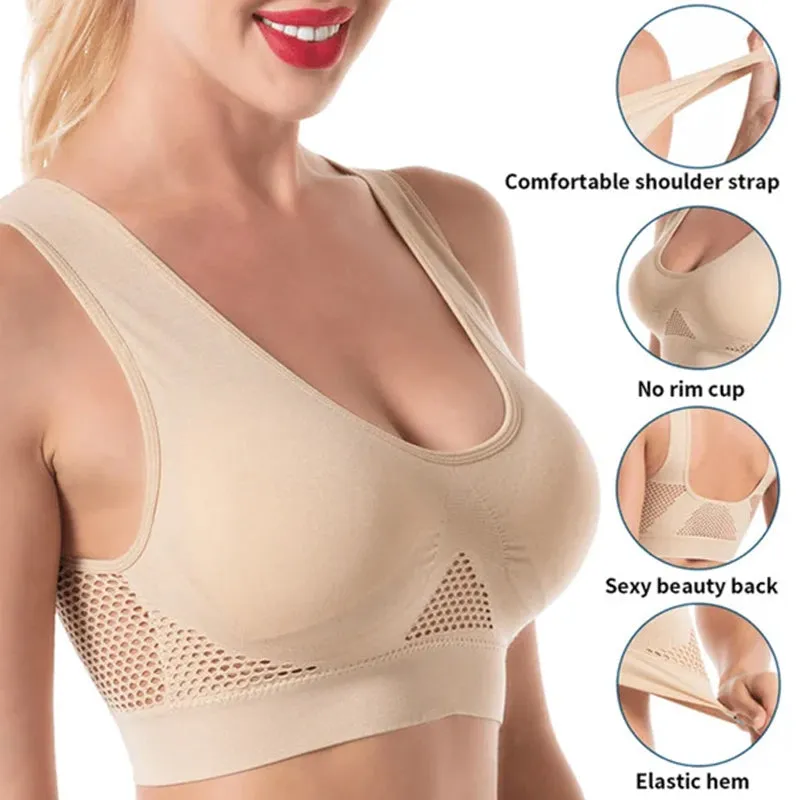 Mesh Breathable Sports Bra