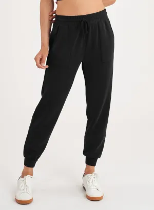 Patch Pocket Lounge Jogger - Black