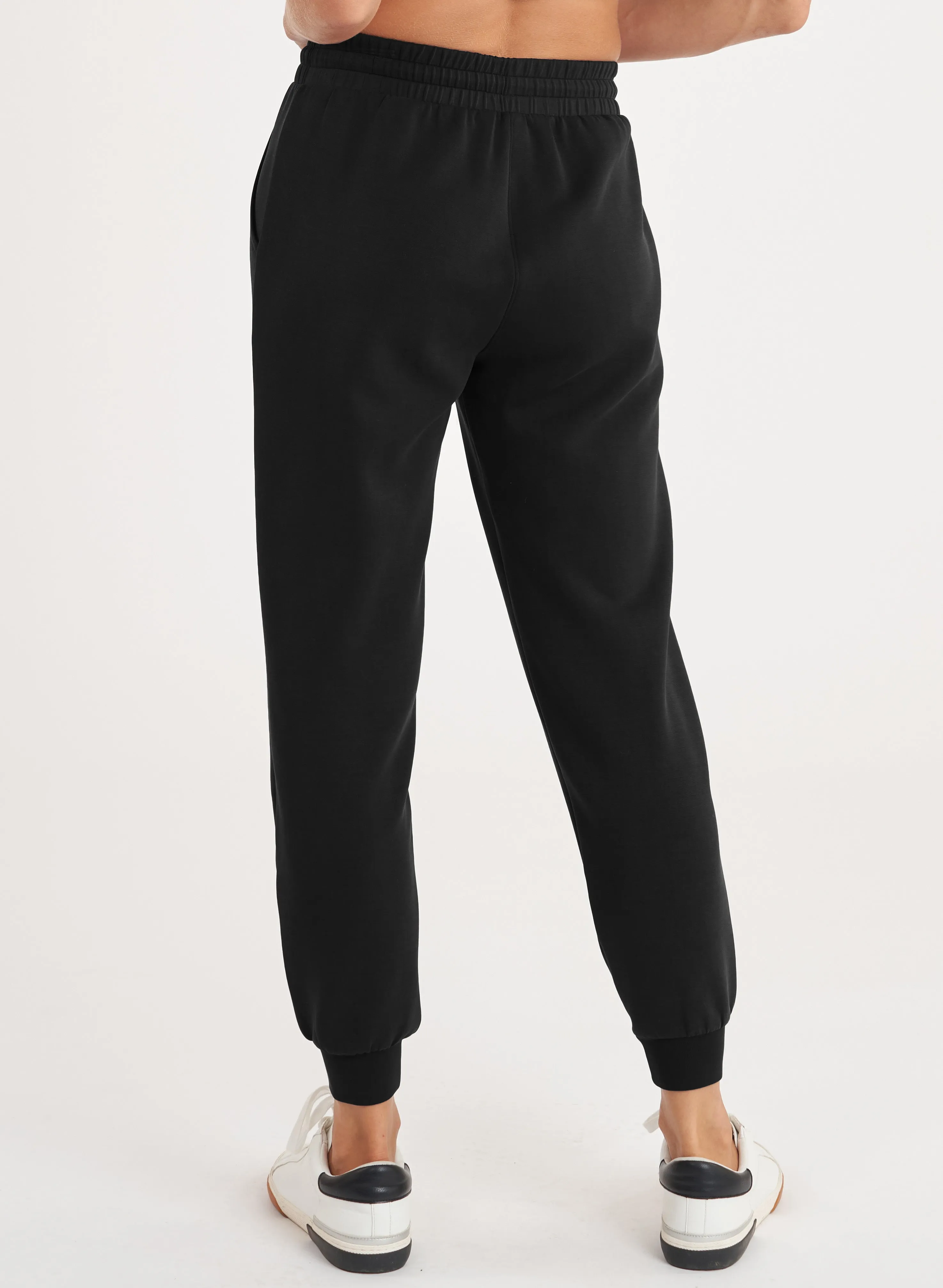 Patch Pocket Lounge Jogger - Black