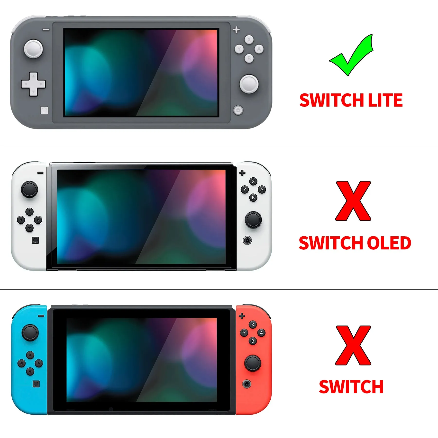 PlayVital ZealProtect Protective Case for Nintendo Switch Lite, Hard Shell Ergonomic Grip Cover for Switch Lite with Screen Protector & Thumb Grip Caps & Button Caps - Hunter Green - PSLYP3017