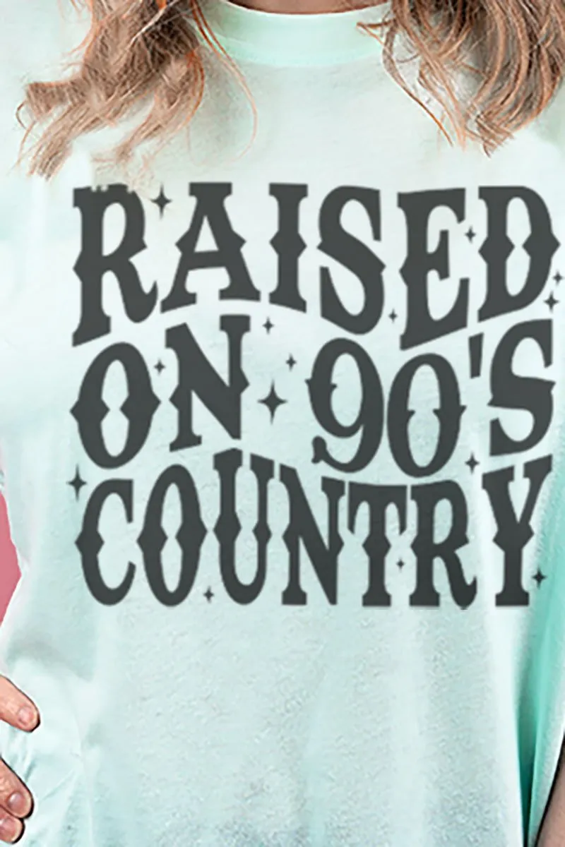 Raised On 90's Country Adult Soft-Tek Blend T-Shirt