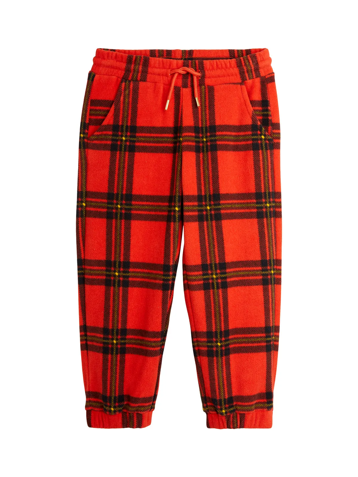 Red Check Fleece Joggers